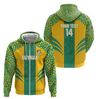 Guyana Football 2026 Custom Zip Hoodie Come On Golden Jaguars