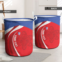 Puerto Rico Football 2026 Custom Laundry Basket Vamos Los Boricuas Taino Sun