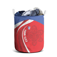 Puerto Rico Football 2026 Custom Laundry Basket Vamos Los Boricuas Taino Sun