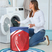 Puerto Rico Football 2026 Custom Laundry Basket Vamos Los Boricuas Taino Sun