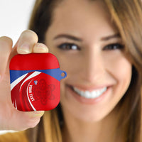 Puerto Rico Football 2026 Custom AirPods Case Vamos Los Boricuas Taino Sun