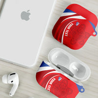 Puerto Rico Football 2026 Custom AirPods Case Vamos Los Boricuas Taino Sun