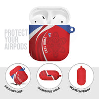 Puerto Rico Football 2026 Custom AirPods Case Vamos Los Boricuas Taino Sun