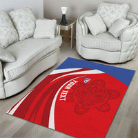 Puerto Rico Football 2026 Custom Area Rug Vamos Los Boricuas Taino Sun
