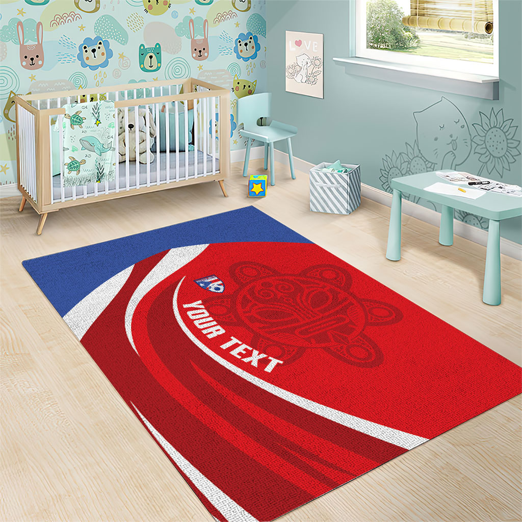 Puerto Rico Football 2026 Custom Area Rug Vamos Los Boricuas Taino Sun