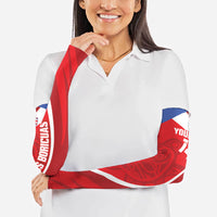 Puerto Rico Football 2026 Custom Arm Sleeves Vamos Los Boricuas Taino Sun