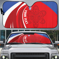 Puerto Rico Football 2026 Custom Auto Sun Shade Vamos Los Boricuas Taino Sun