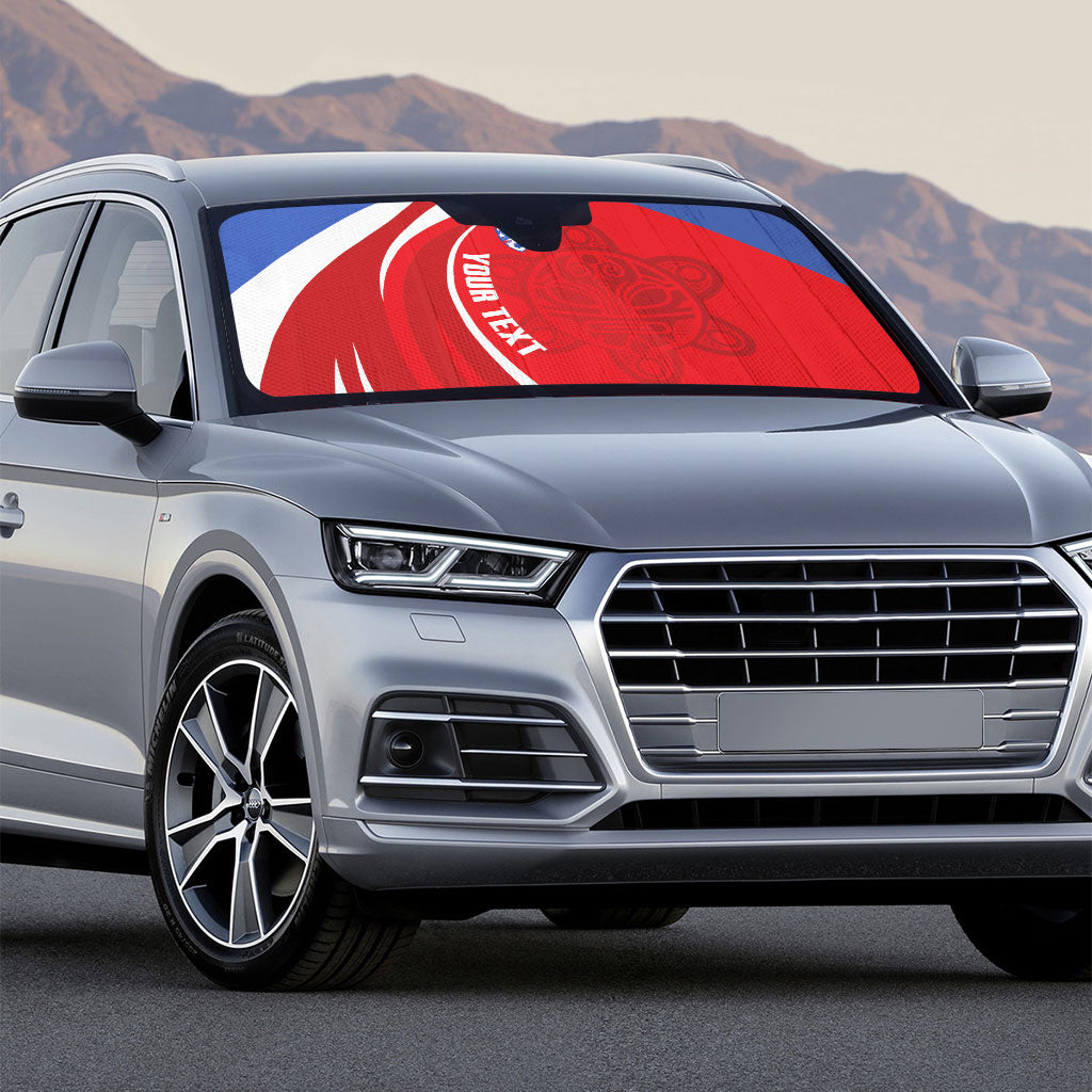 Puerto Rico Football 2026 Custom Auto Sun Shade Vamos Los Boricuas Taino Sun