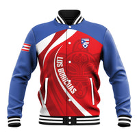 Puerto Rico Football 2026 Custom Baseball Jacket Vamos Los Boricuas Taino Sun