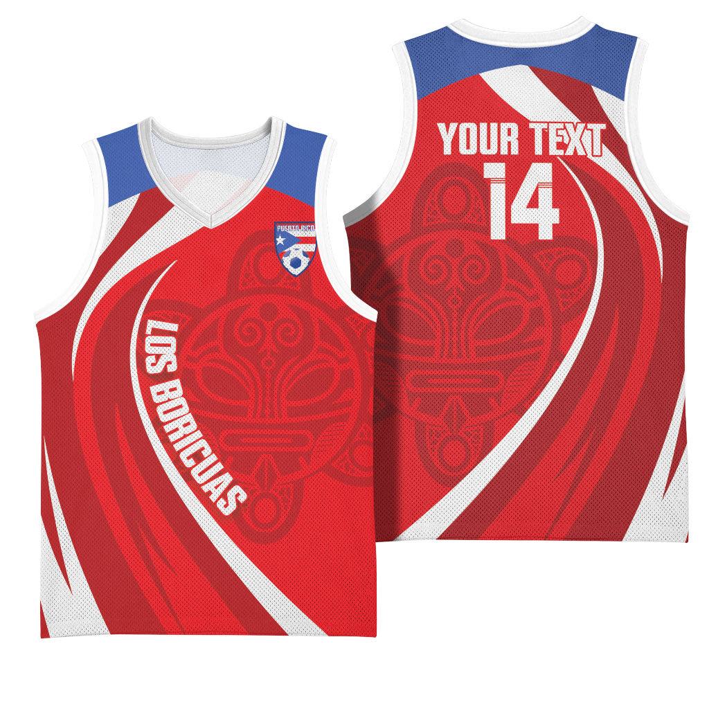 Puerto Rico Football 2026 Custom Basketball Jersey Vamos Los Boricuas Taino Sun