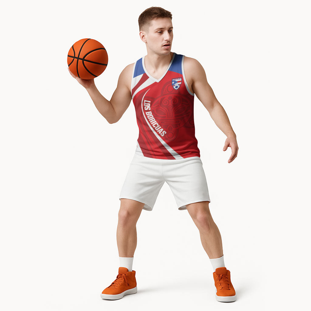 Puerto Rico Football 2026 Custom Basketball Jersey Vamos Los Boricuas Taino Sun