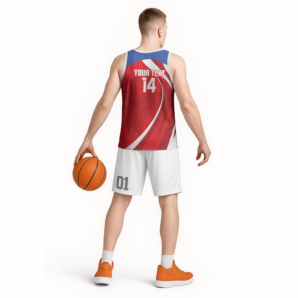 Puerto Rico Football 2026 Custom Basketball Jersey Vamos Los Boricuas Taino Sun