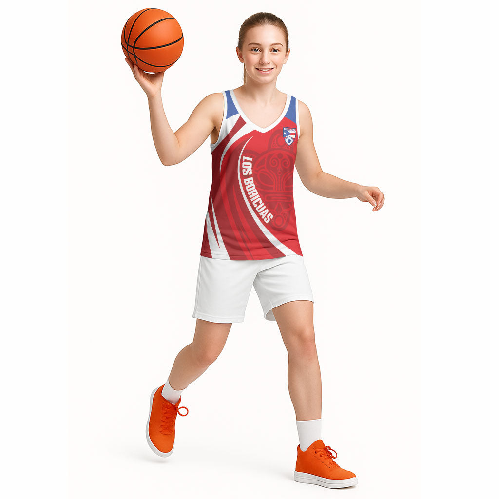 Puerto Rico Football 2026 Custom Basketball Jersey Vamos Los Boricuas Taino Sun