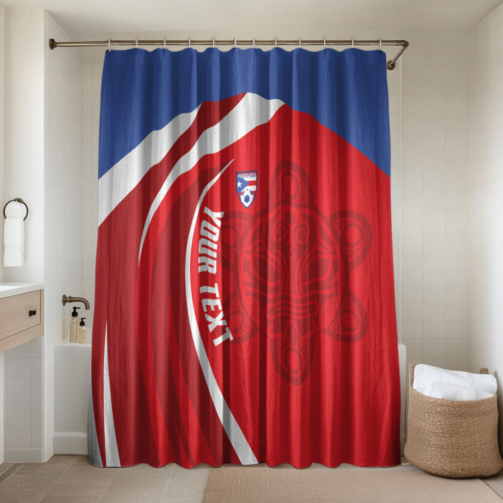 Puerto Rico Football 2026 Custom Bathroom Set Vamos Los Boricuas Taino Sun