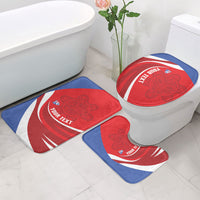 Puerto Rico Football 2026 Custom Bathroom Set Vamos Los Boricuas Taino Sun