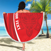 Puerto Rico Football 2026 Custom Beach Blanket Vamos Los Boricuas Taino Sun