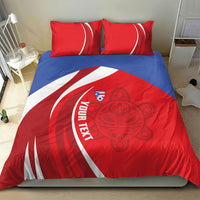 Puerto Rico Football 2026 Custom Bedding Set Vamos Los Boricuas Taino Sun