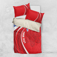 Puerto Rico Football 2026 Custom Bedding Set Vamos Los Boricuas Taino Sun