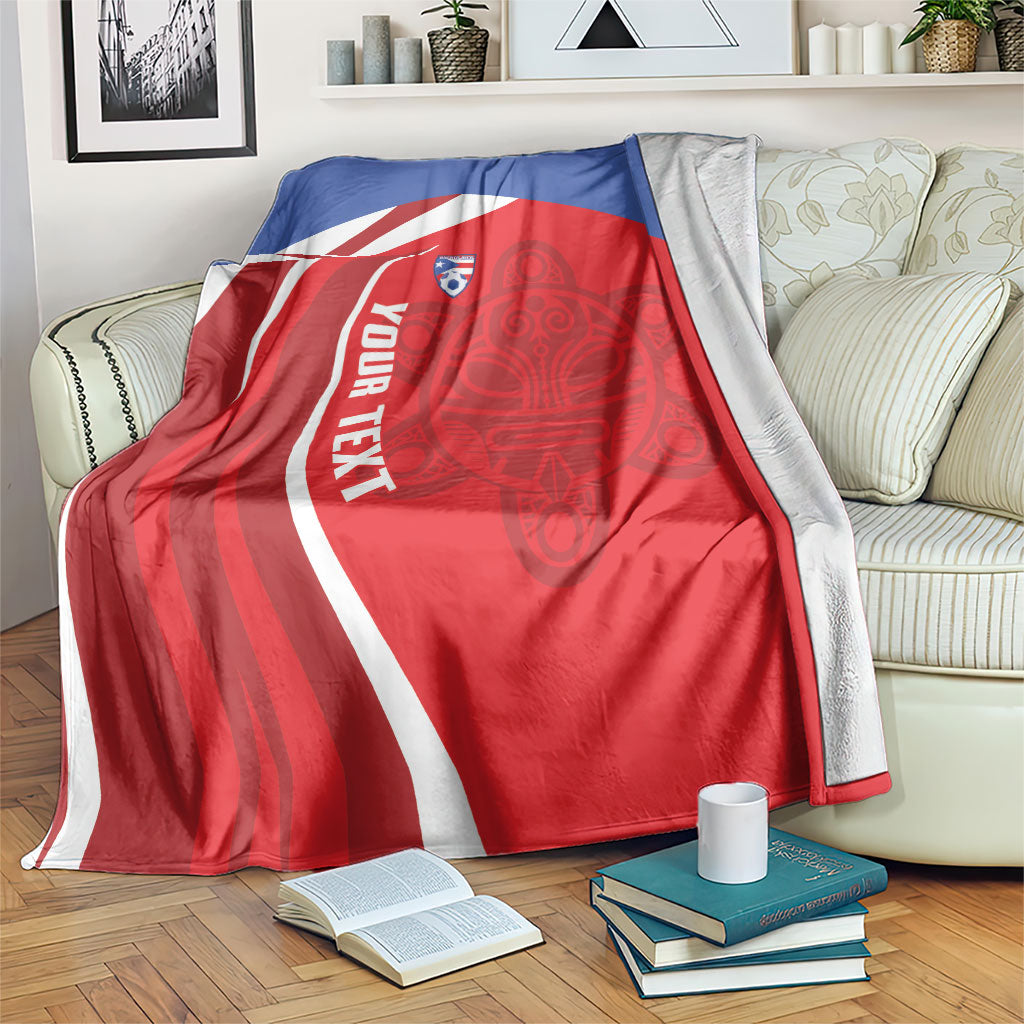 Puerto Rico Football 2026 Custom Blanket Vamos Los Boricuas Taino Sun