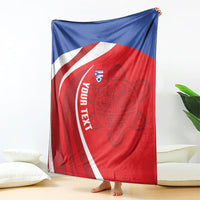 Puerto Rico Football 2026 Custom Blanket Vamos Los Boricuas Taino Sun