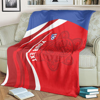 Puerto Rico Football 2026 Custom Blanket Vamos Los Boricuas Taino Sun
