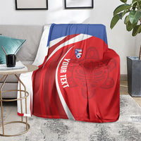 Puerto Rico Football 2026 Custom Blanket Vamos Los Boricuas Taino Sun