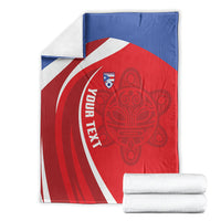 Puerto Rico Football 2026 Custom Blanket Vamos Los Boricuas Taino Sun