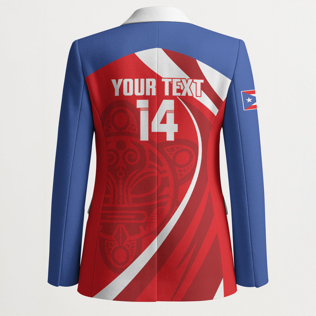 Puerto Rico Football 2026 Custom Blazer Vamos Los Boricuas Taino Sun