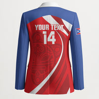 Puerto Rico Football 2026 Custom Blazer Vamos Los Boricuas Taino Sun