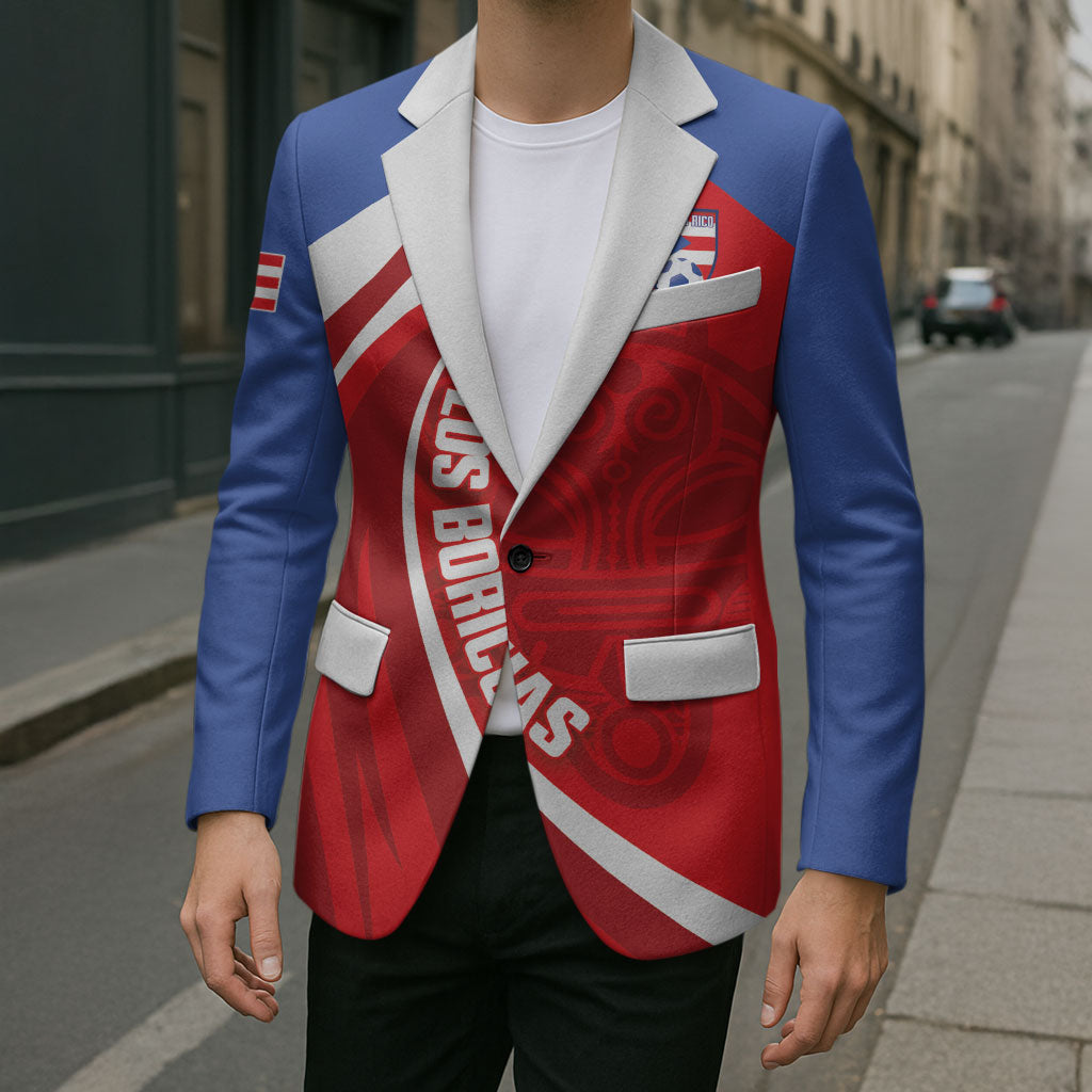 Puerto Rico Football 2026 Custom Blazer Vamos Los Boricuas Taino Sun