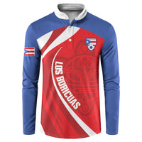 Puerto Rico Football 2026 Custom Button Sweatshirt Vamos Los Boricuas Taino Sun