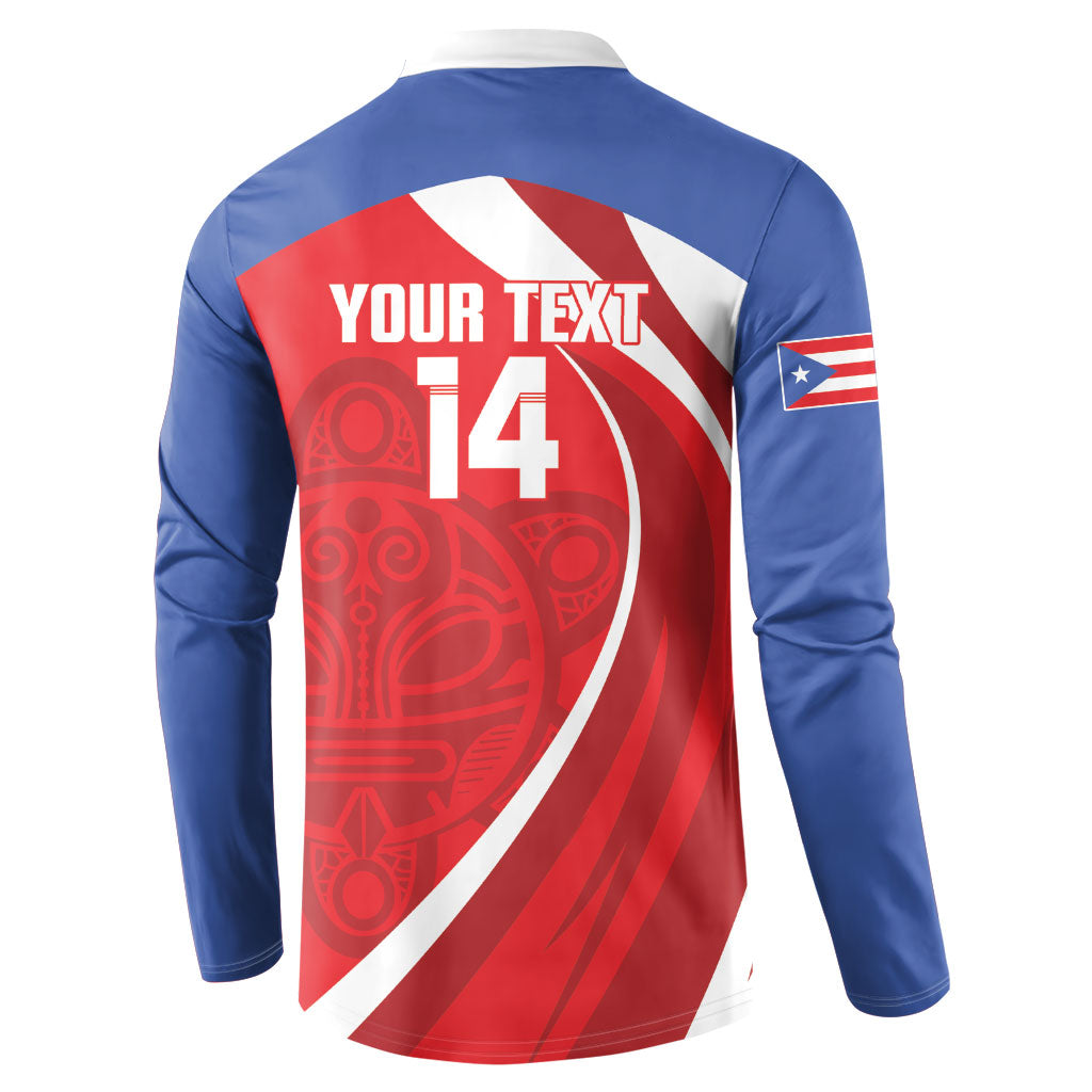 Puerto Rico Football 2026 Custom Button Sweatshirt Vamos Los Boricuas Taino Sun
