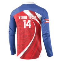 Puerto Rico Football 2026 Custom Button Sweatshirt Vamos Los Boricuas Taino Sun
