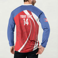 Puerto Rico Football 2026 Custom Button Sweatshirt Vamos Los Boricuas Taino Sun