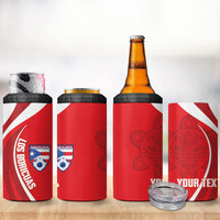 Puerto Rico Football 2026 Custom 4 in 1 Can Cooler Tumbler Vamos Los Boricuas Taino Sun