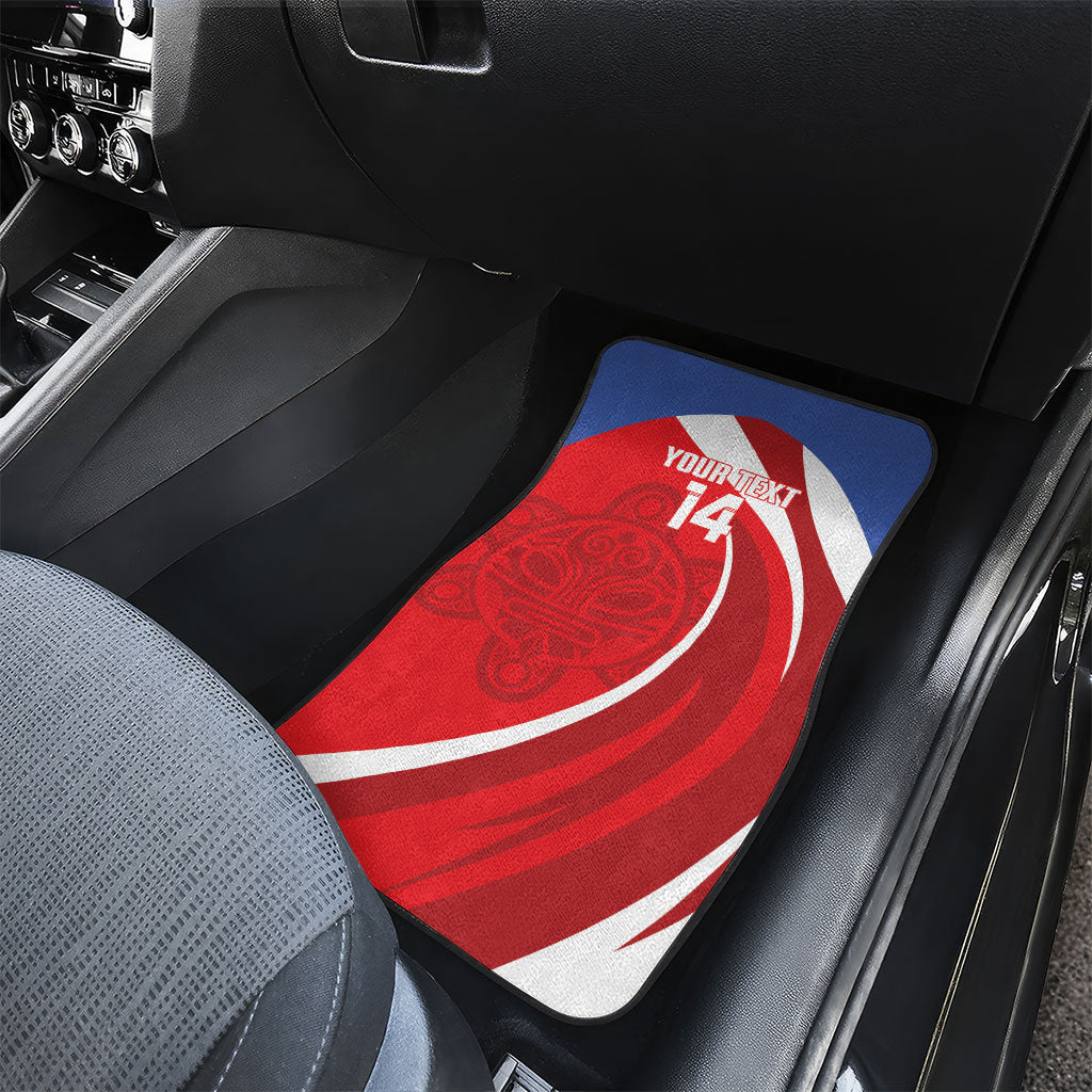 Puerto Rico Football 2026 Custom Car Mats Vamos Los Boricuas Taino Sun