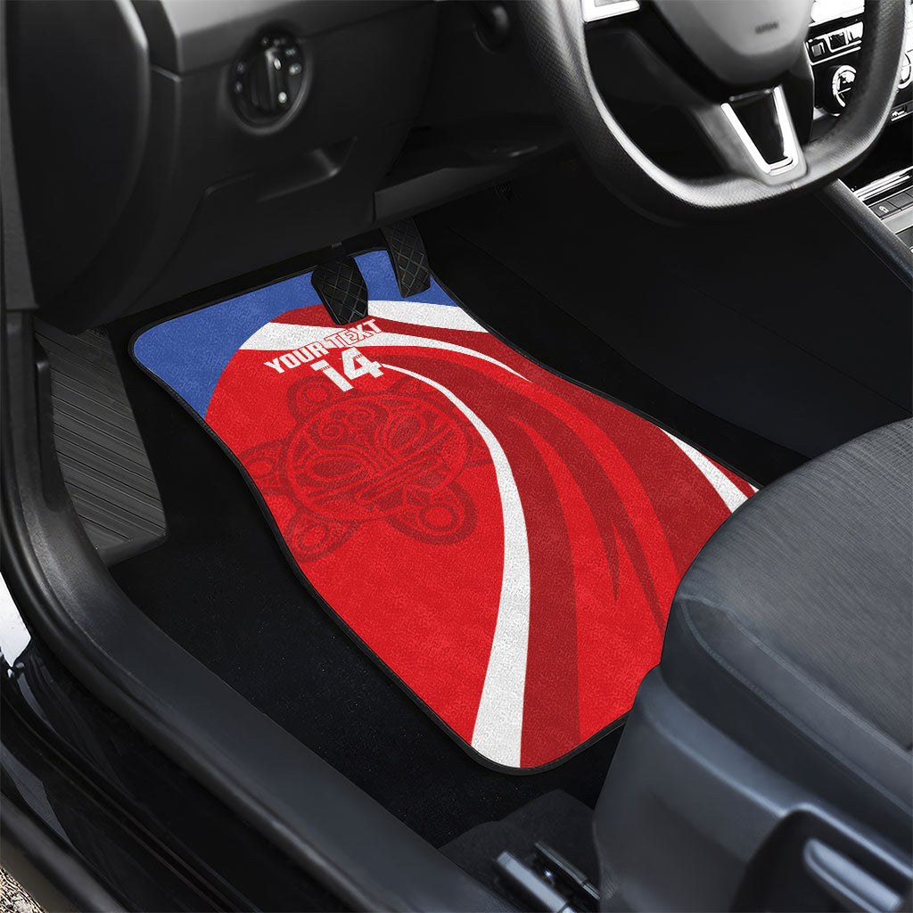 Puerto Rico Football 2026 Custom Car Mats Vamos Los Boricuas Taino Sun