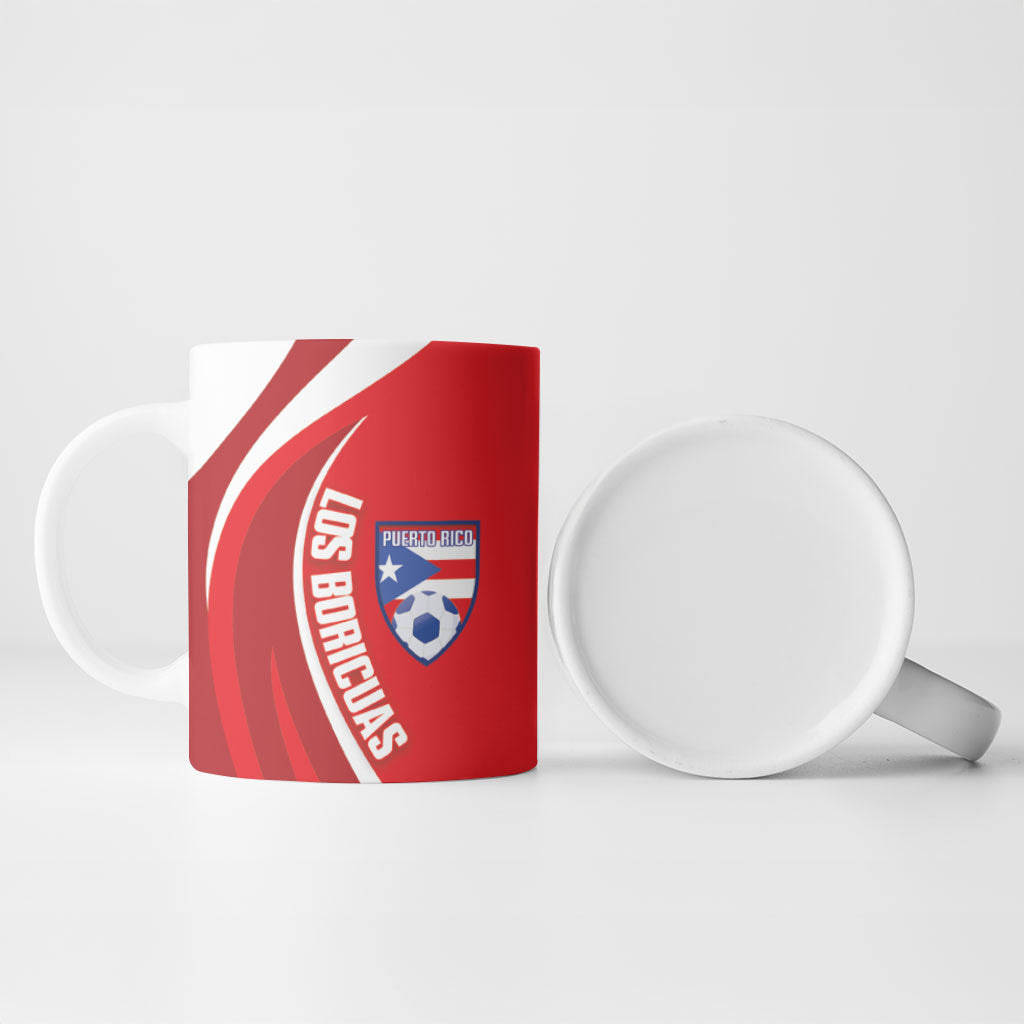 Puerto Rico Football 2026 Custom Ceramic Mug Vamos Los Boricuas Taino Sun