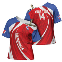 Puerto Rico Football 2026 Custom Cross Shoulder Shirt Vamos Los Boricuas Taino Sun