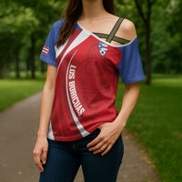 Puerto Rico Football 2026 Custom Cross Shoulder Shirt Vamos Los Boricuas Taino Sun