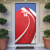 Puerto Rico Football 2026 Custom Door Cover Vamos Los Boricuas Taino Sun