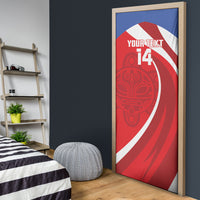 Puerto Rico Football 2026 Custom Door Cover Vamos Los Boricuas Taino Sun