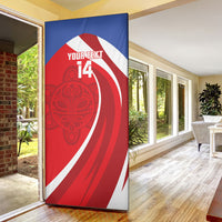 Puerto Rico Football 2026 Custom Door Cover Vamos Los Boricuas Taino Sun