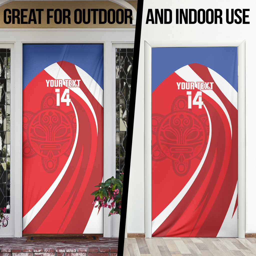 Puerto Rico Football 2026 Custom Door Cover Vamos Los Boricuas Taino Sun