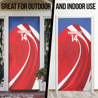Puerto Rico Football 2026 Custom Door Cover Vamos Los Boricuas Taino Sun