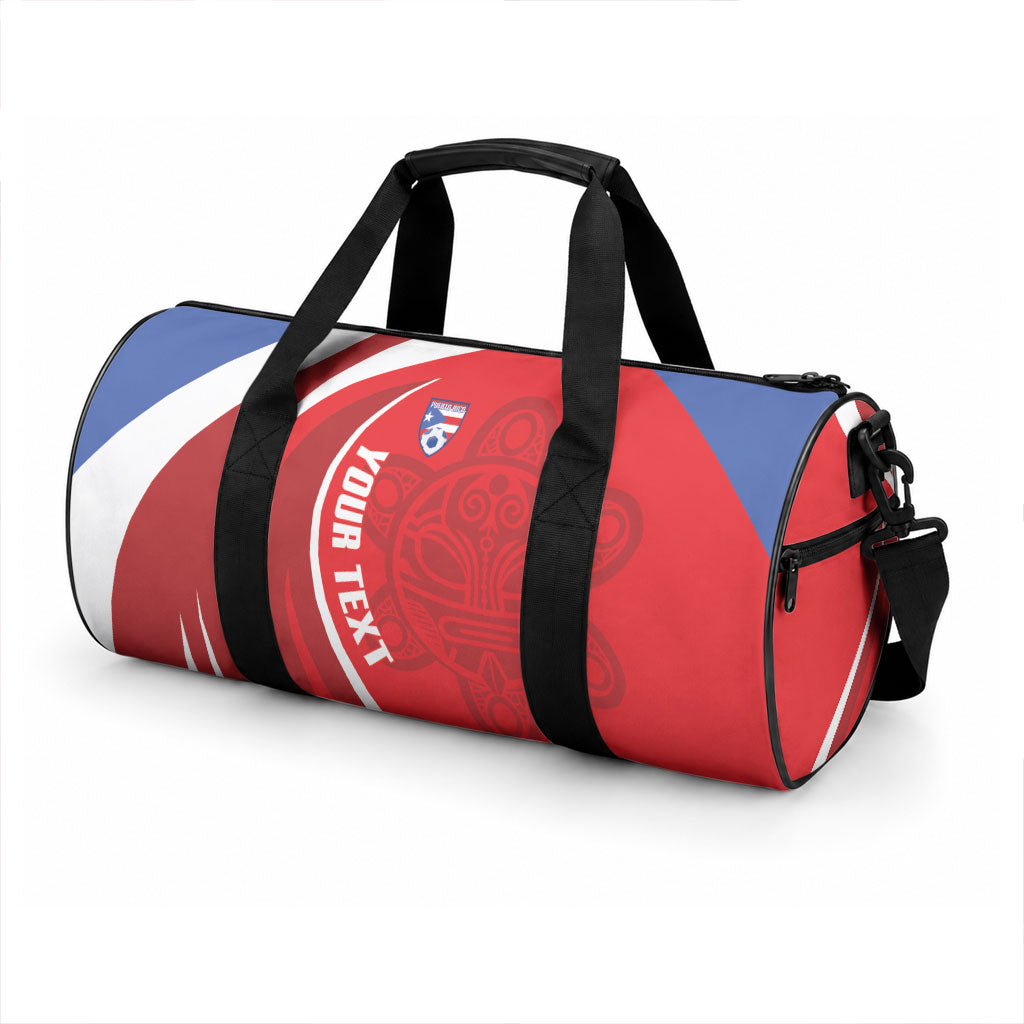 Puerto Rico Football 2026 Custom Duffle Bag Vamos Los Boricuas Taino Sun