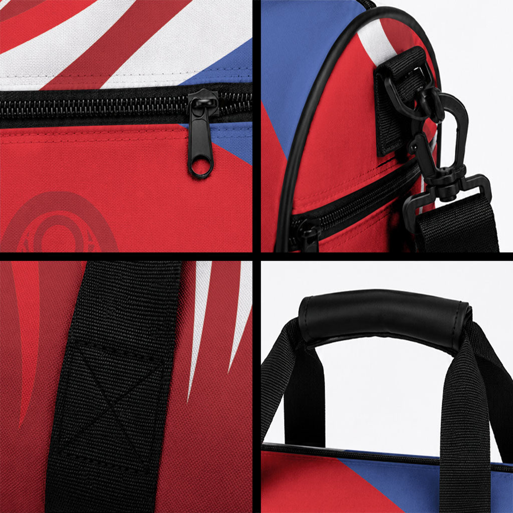 Puerto Rico Football 2026 Custom Duffle Bag Vamos Los Boricuas Taino Sun