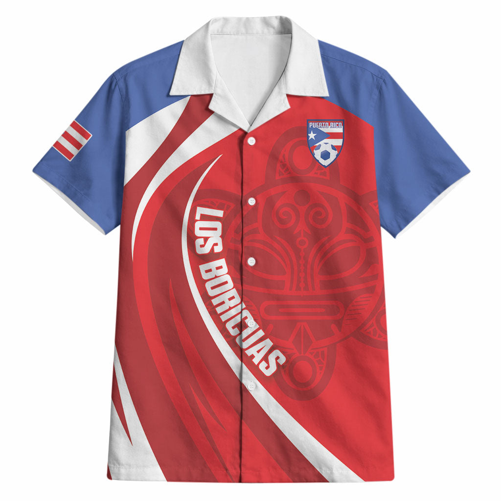 Puerto Rico Football 2026 Custom Hawaiian Shirt Vamos Los Boricuas Taino Sun
