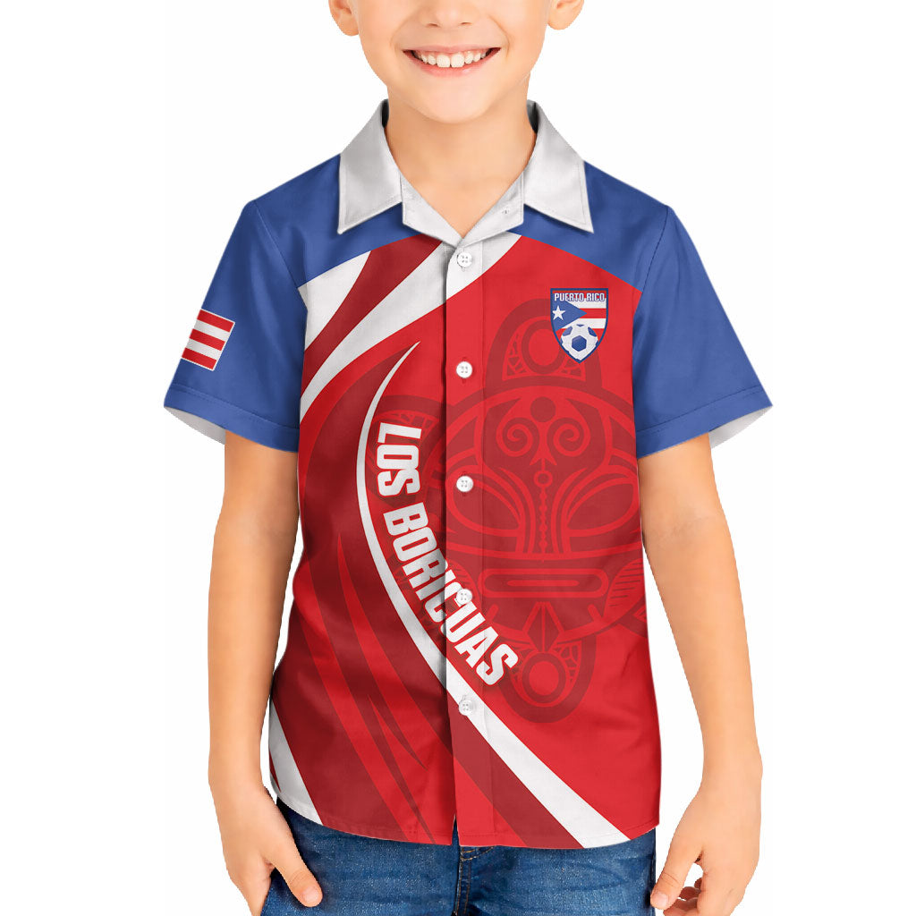 Puerto Rico Football 2026 Custom Hawaiian Shirt Vamos Los Boricuas Taino Sun
