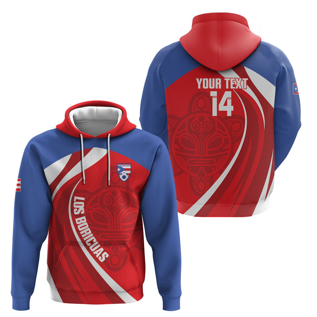 Puerto Rico Football 2026 Custom Hoodie Vamos Los Boricuas Taino Sun
